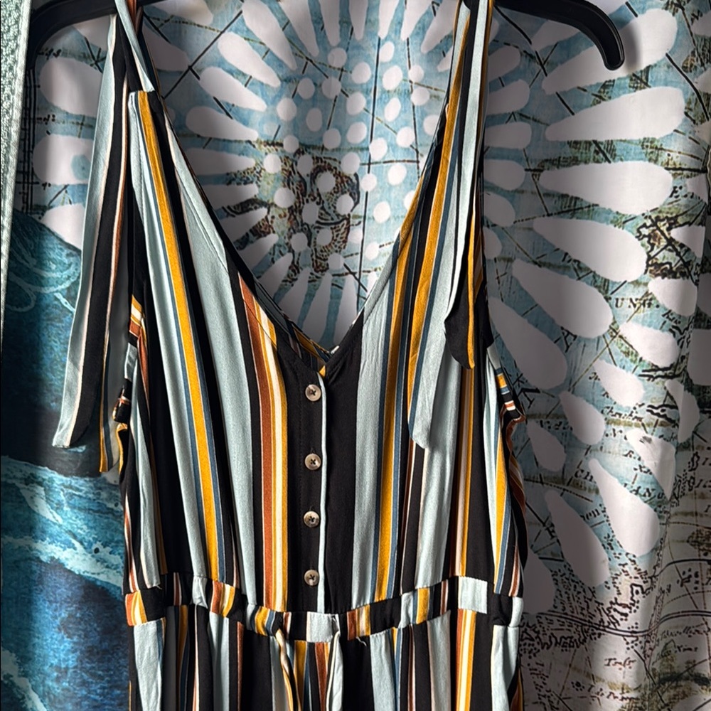 Xhilaration Multicolor Striped Jumpsuit